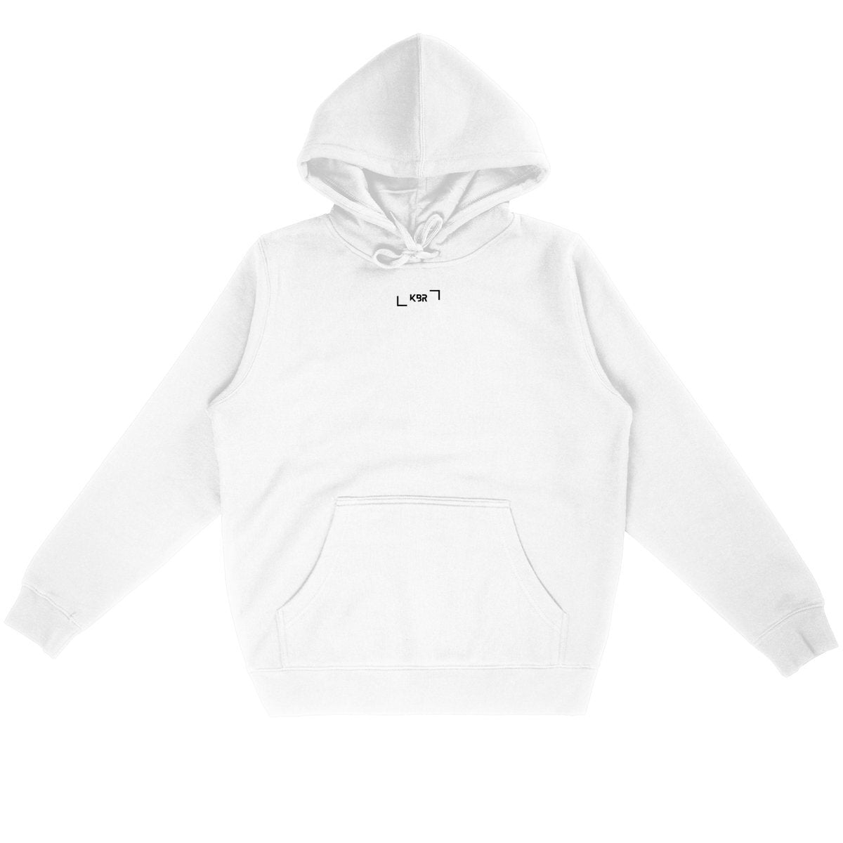 KBR - White n Black - Front Logo - Unisex - Premium Hoodie