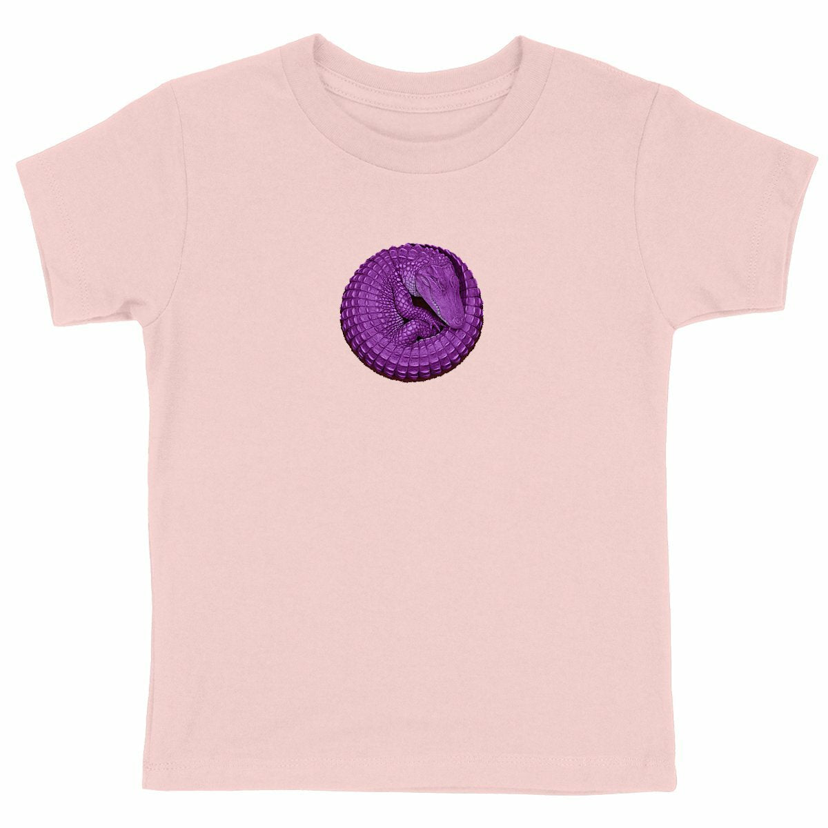 Purple Dragon Kids Tee Shirt - front_pink